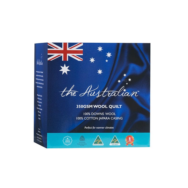 The Australian Duvet/Quilt THE AUSTRALIAN 350GSM Wool Quilt