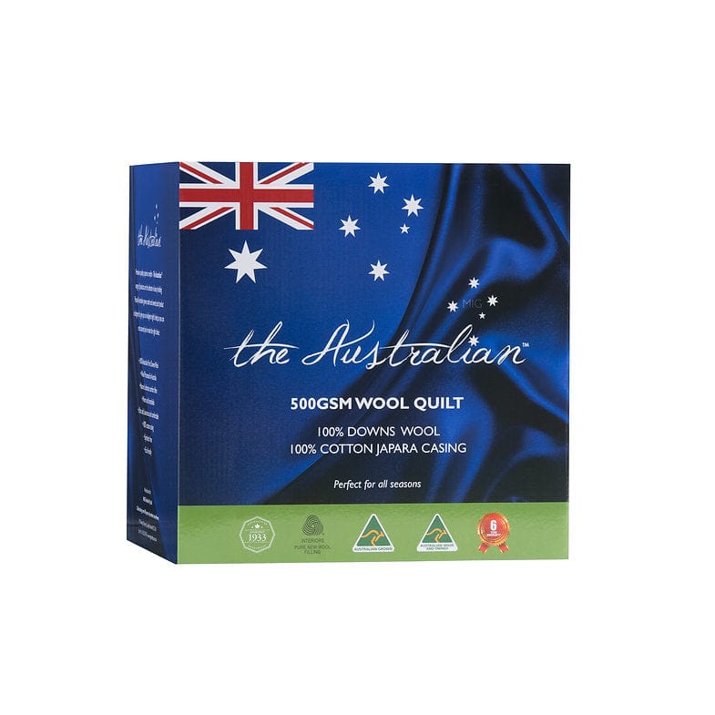 The Australian Duvet/Quilt THE AUSTRALIAN 500GSM Wool Quilt