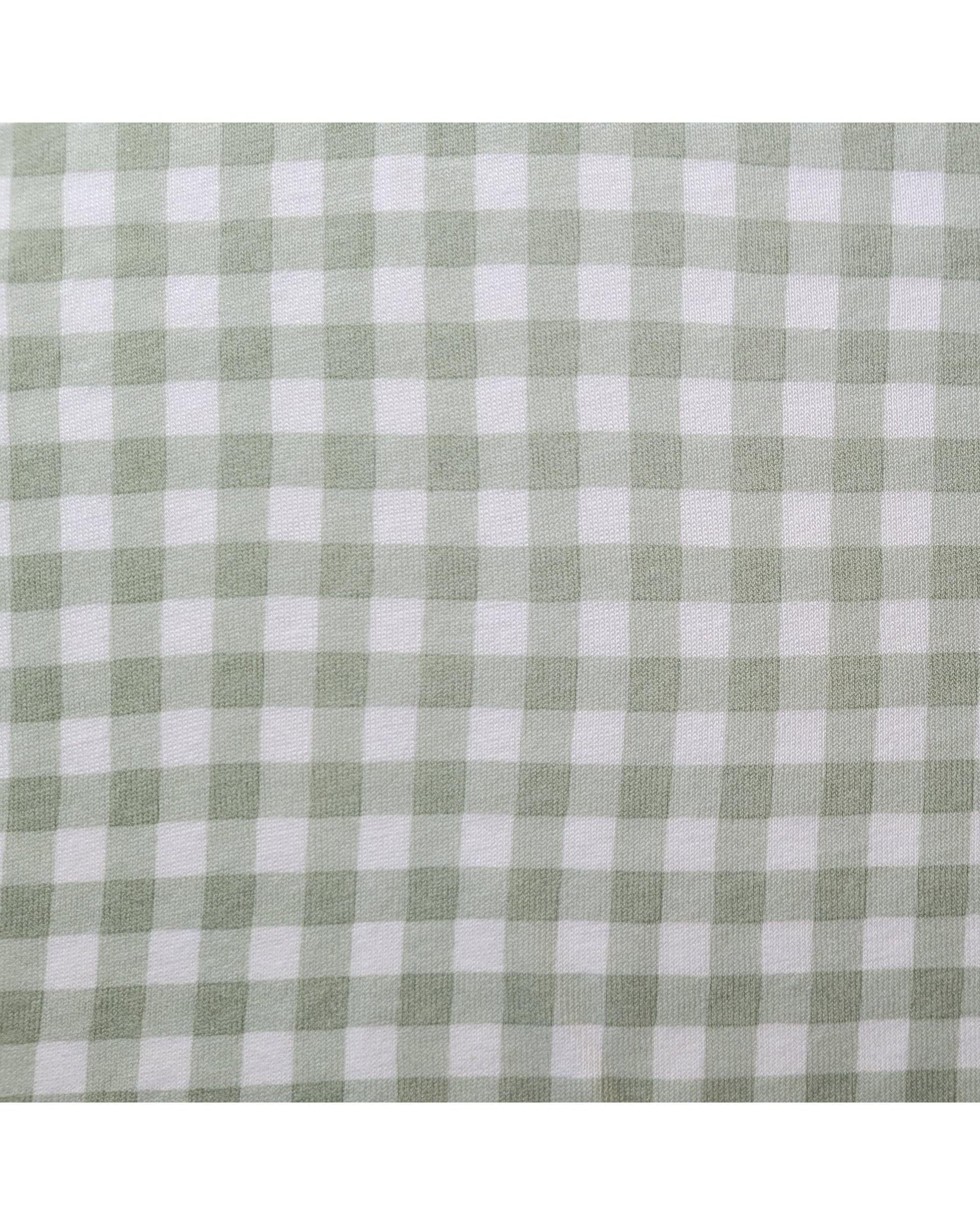 The Midnight Gang Mattress Protector The Midnight Gang Sage Gingham Bed Wetting Mat