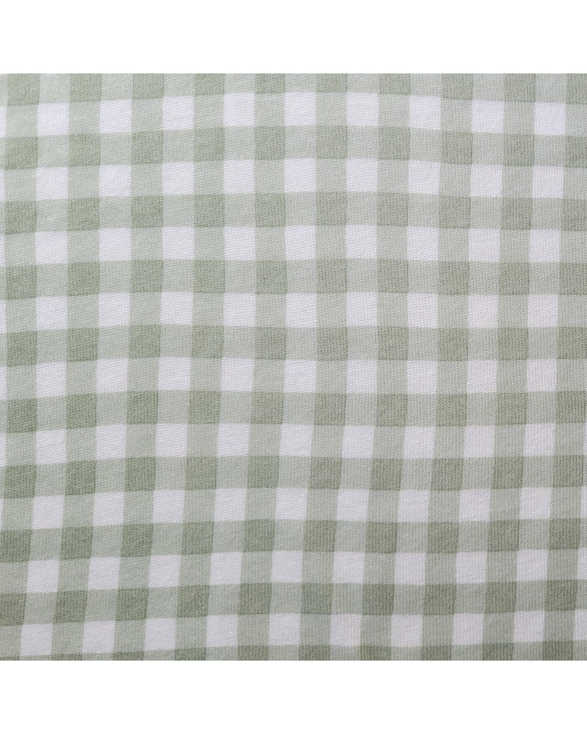 The Midnight Gang Mattress Protector The Midnight Gang Sage Gingham Bed Wetting Mat