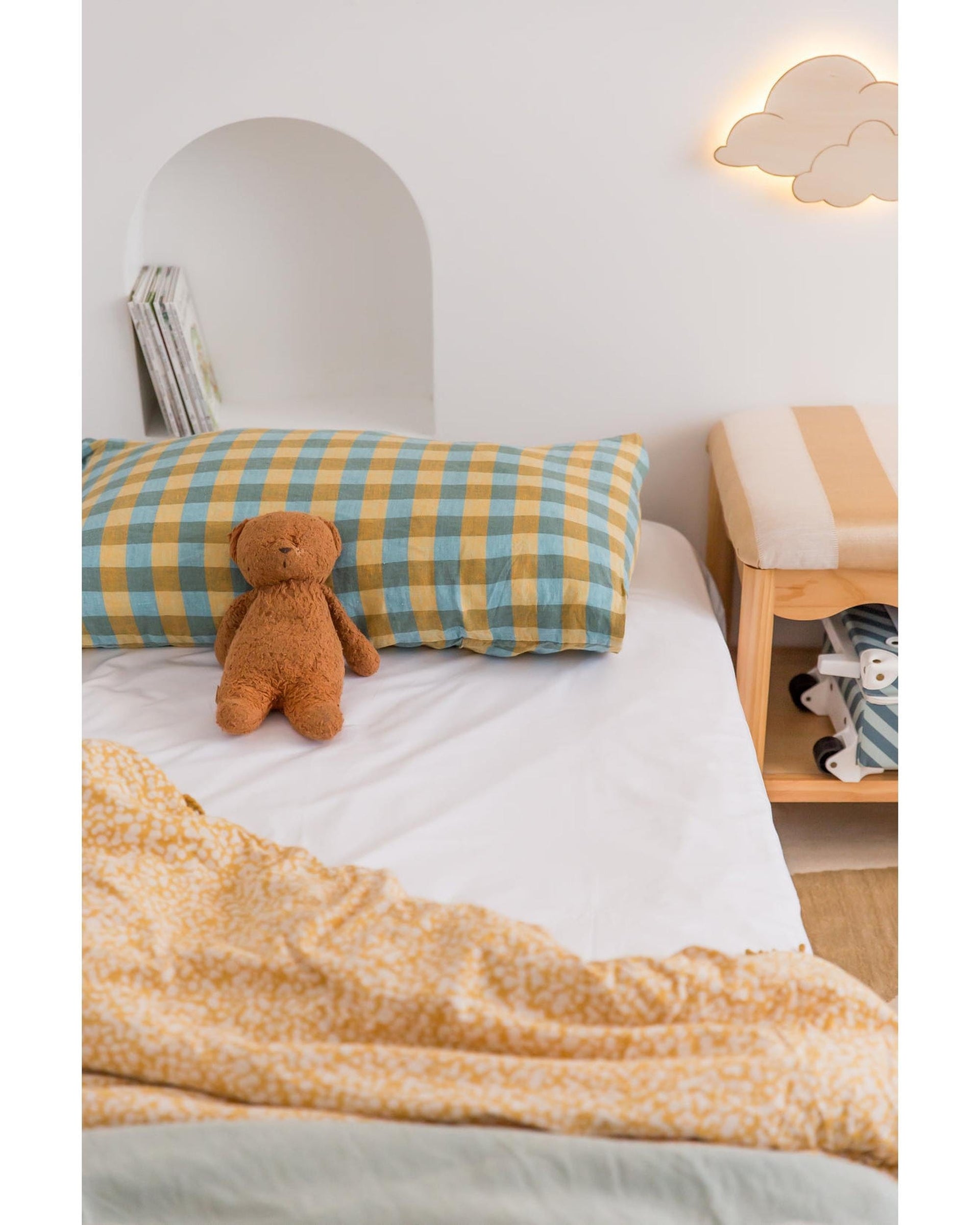 The Midnight Gang Bed Sheets The Midnight Gang White Waterproof Fitted Sheet