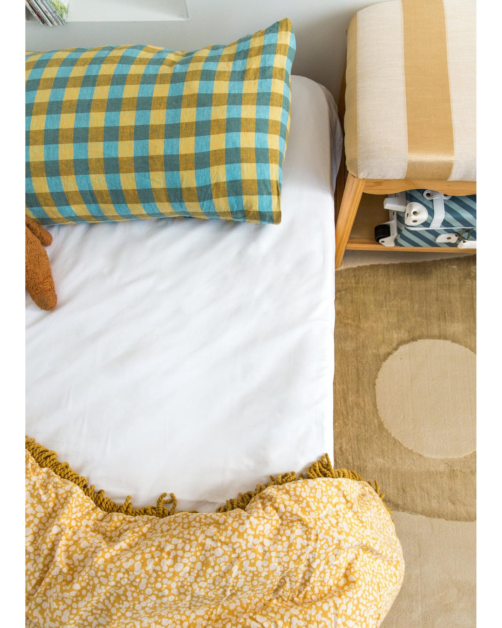 The Midnight Gang Bed Sheets The Midnight Gang White Waterproof Fitted Sheet