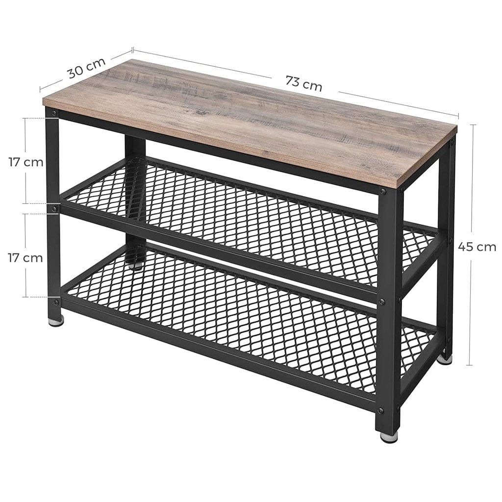 VASAGLE Shoe Rack VASAGLE 3 Tier Shoe Rack