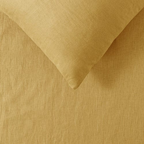 Vintage Design Quilt Cover Vintage Design Ochre French Linen Quilt Cover Set