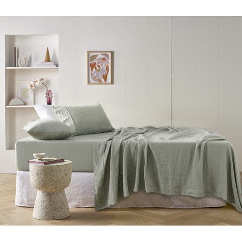 Vintage Design Bed Sheets Vintage Design SAGE 100% Linen Sheet Set