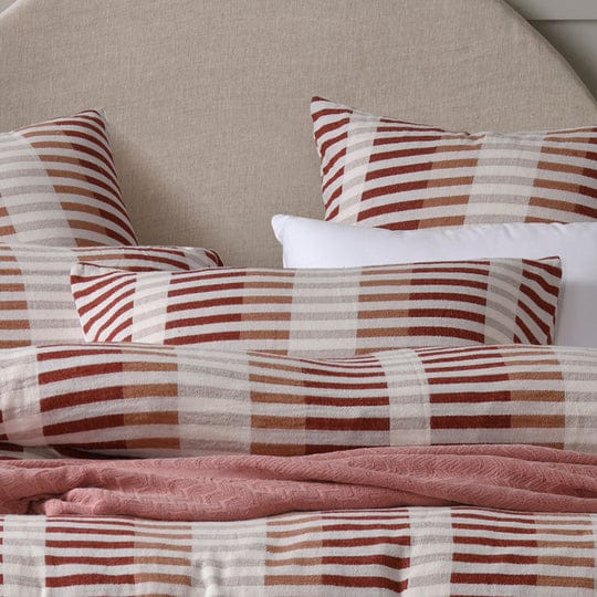 Vintage Design Quilt Cover Vintage Design Tempo Cotton Jacquard Quilt Cover Set Red