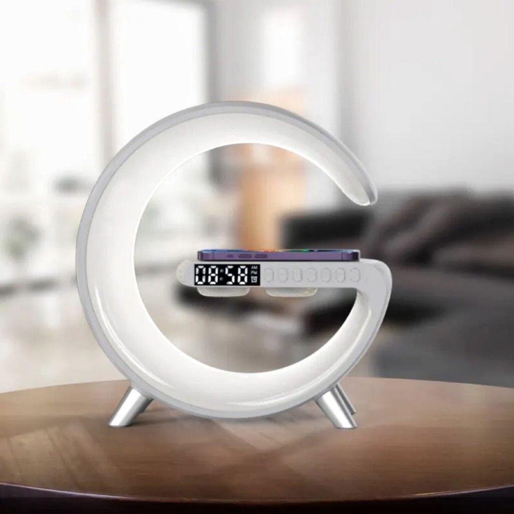 VOCTUS Table Lamp Dimmable LED Table Desk Lamp with Wireless Charger Bedside Light White