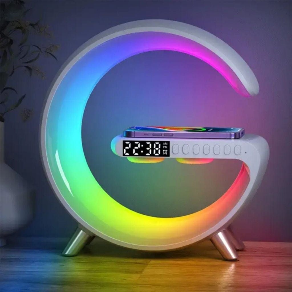 VOCTUS Table Lamp Dimmable LED Table Desk Lamp with Wireless Charger Bedside Light White