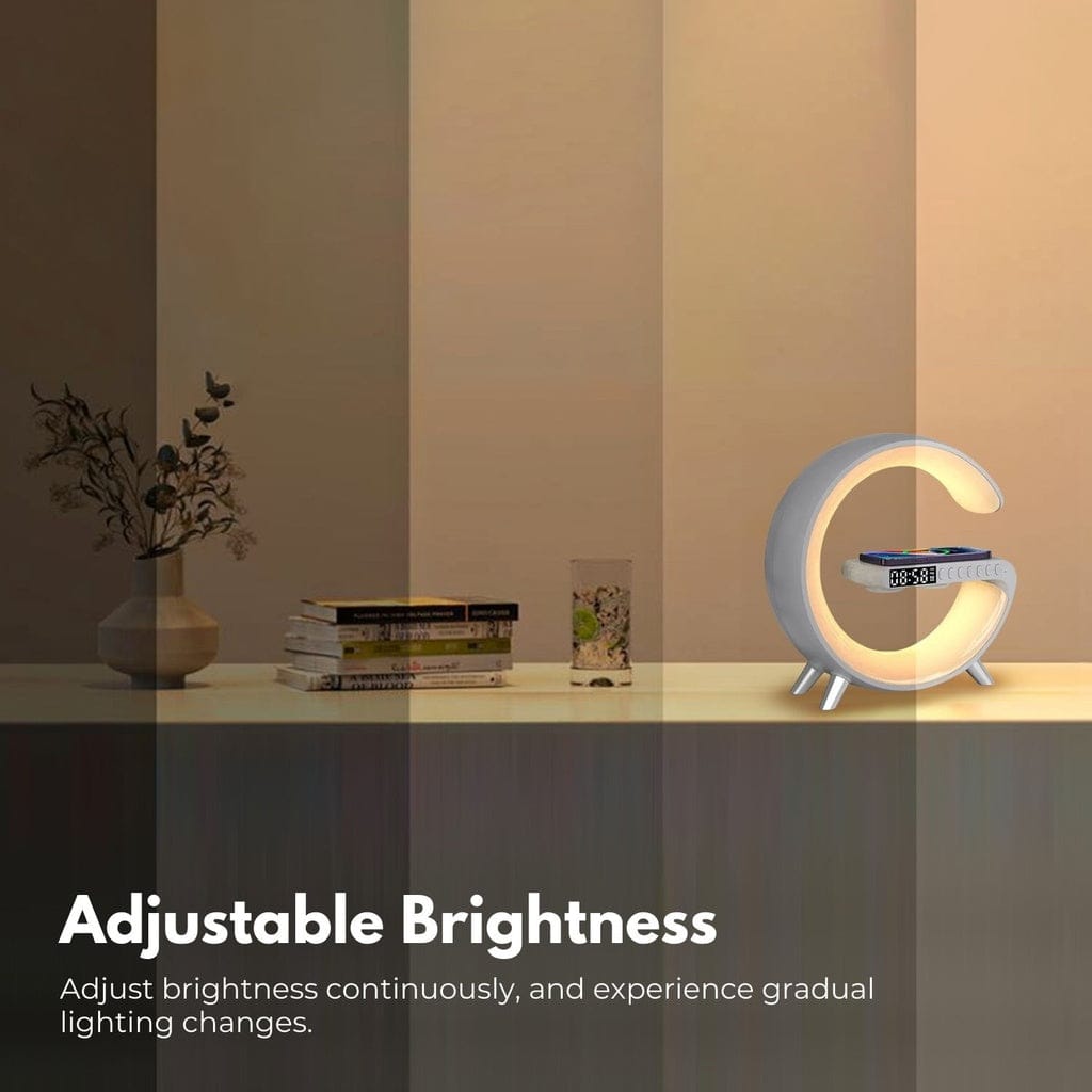 VOCTUS Table Lamp Dimmable LED Table Desk Lamp with Wireless Charger Bedside Light White