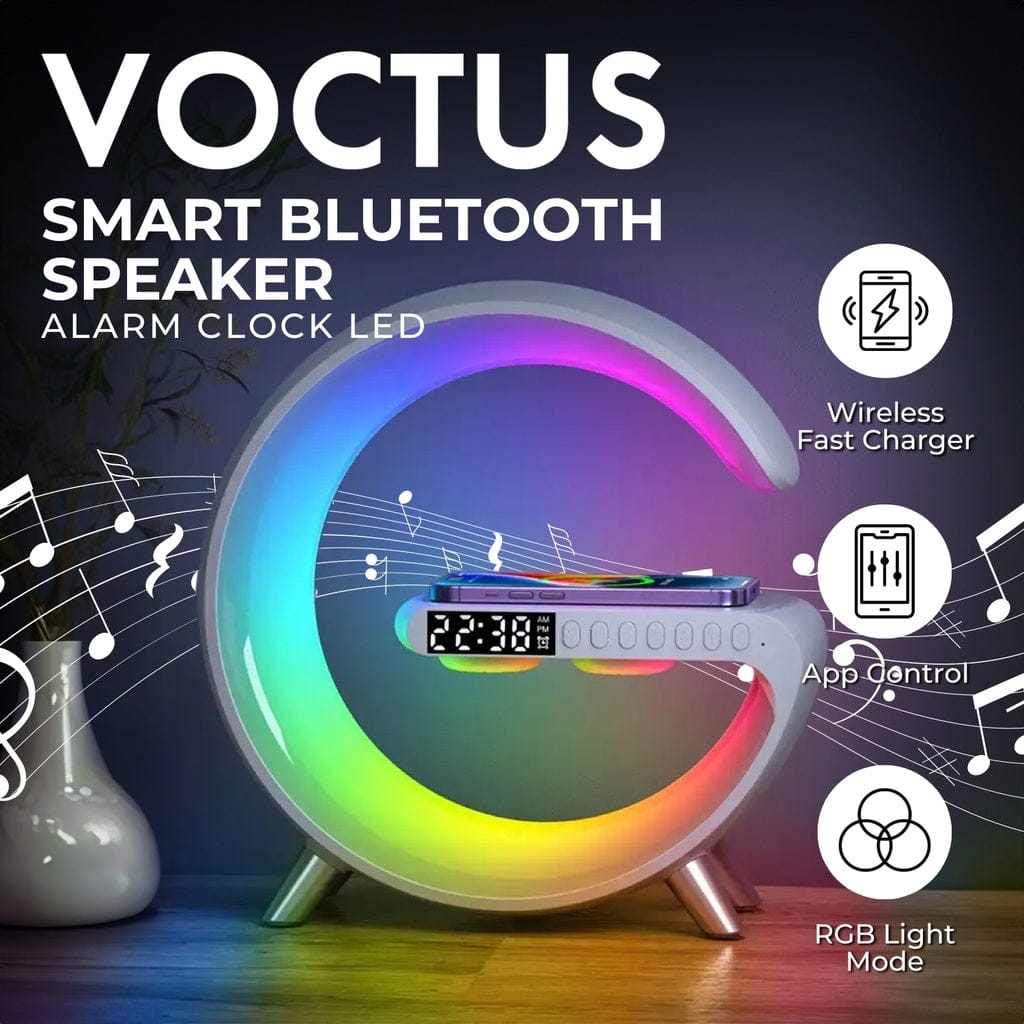 VOCTUS Table Lamp Dimmable LED Table Desk Lamp with Wireless Charger Bedside Light White