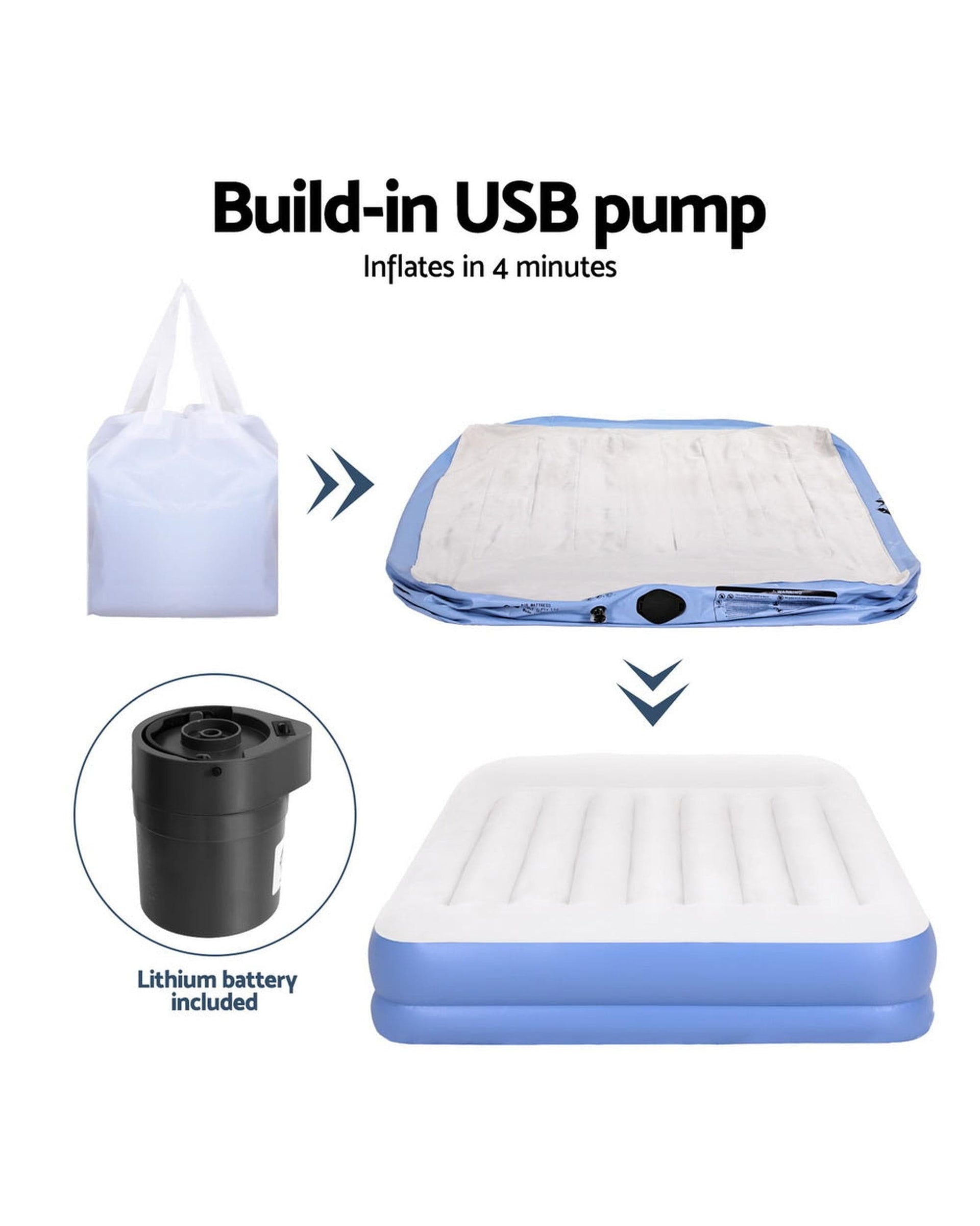 Weisshorn Inflatable Mattress Weisshorn Air Mattress Queen Inflatable Bed 41cm Air bed