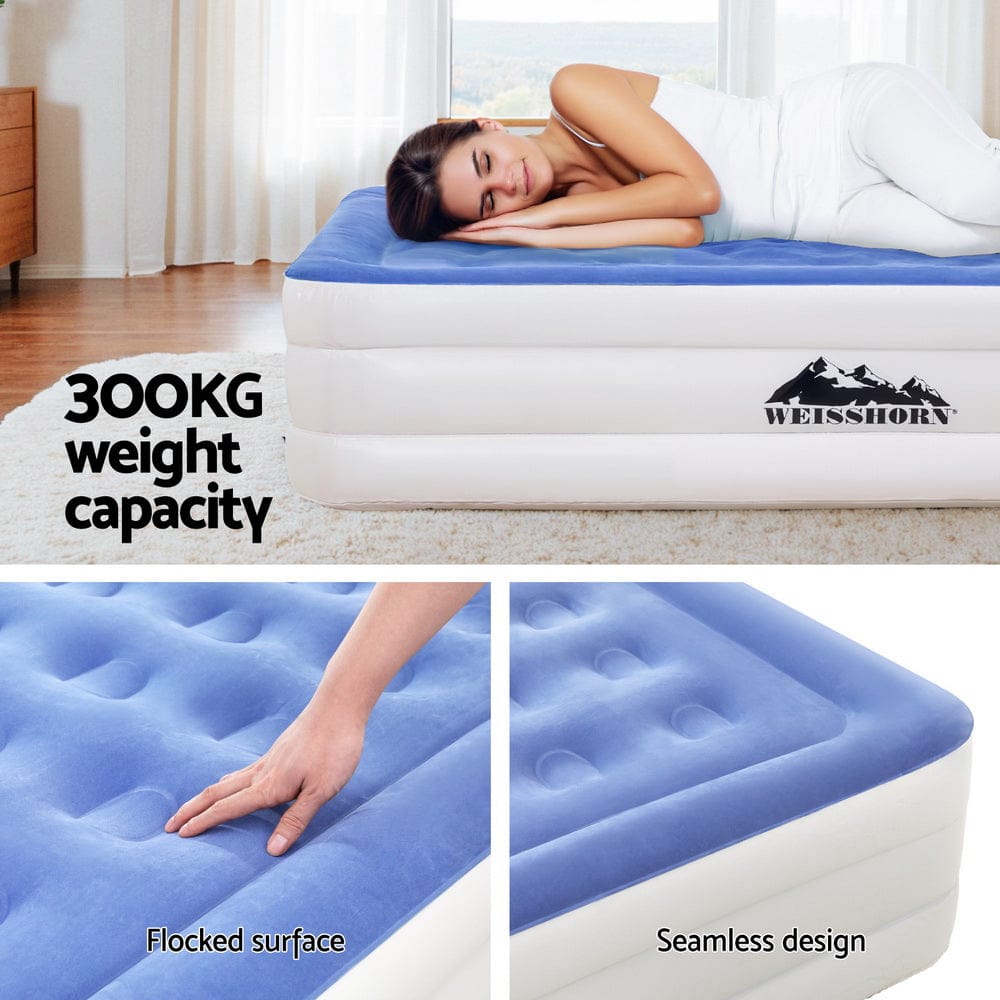 Weisshorn Inflatable Mattress Weisshorn Air Mattress Queen Inflatable Bed 46cm Air bed Cube