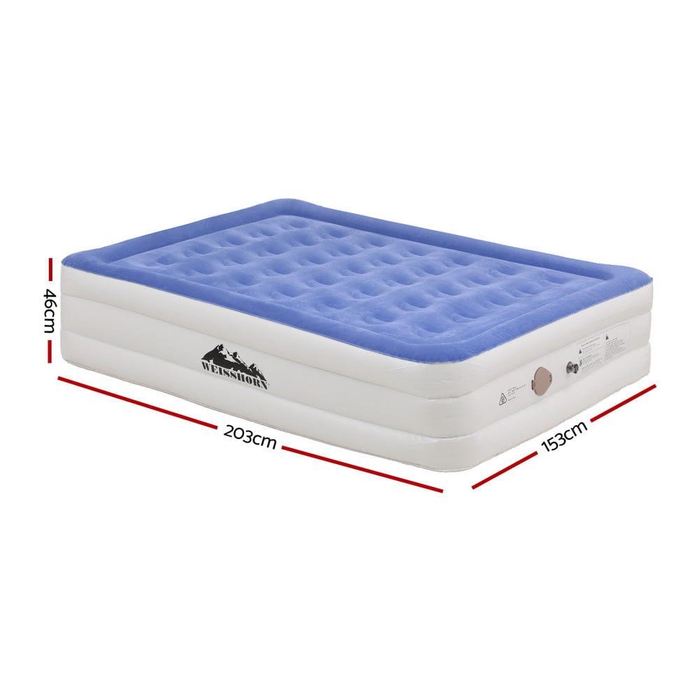 Weisshorn Inflatable Mattress Weisshorn Air Mattress Queen Inflatable Bed 46cm Air bed Cube