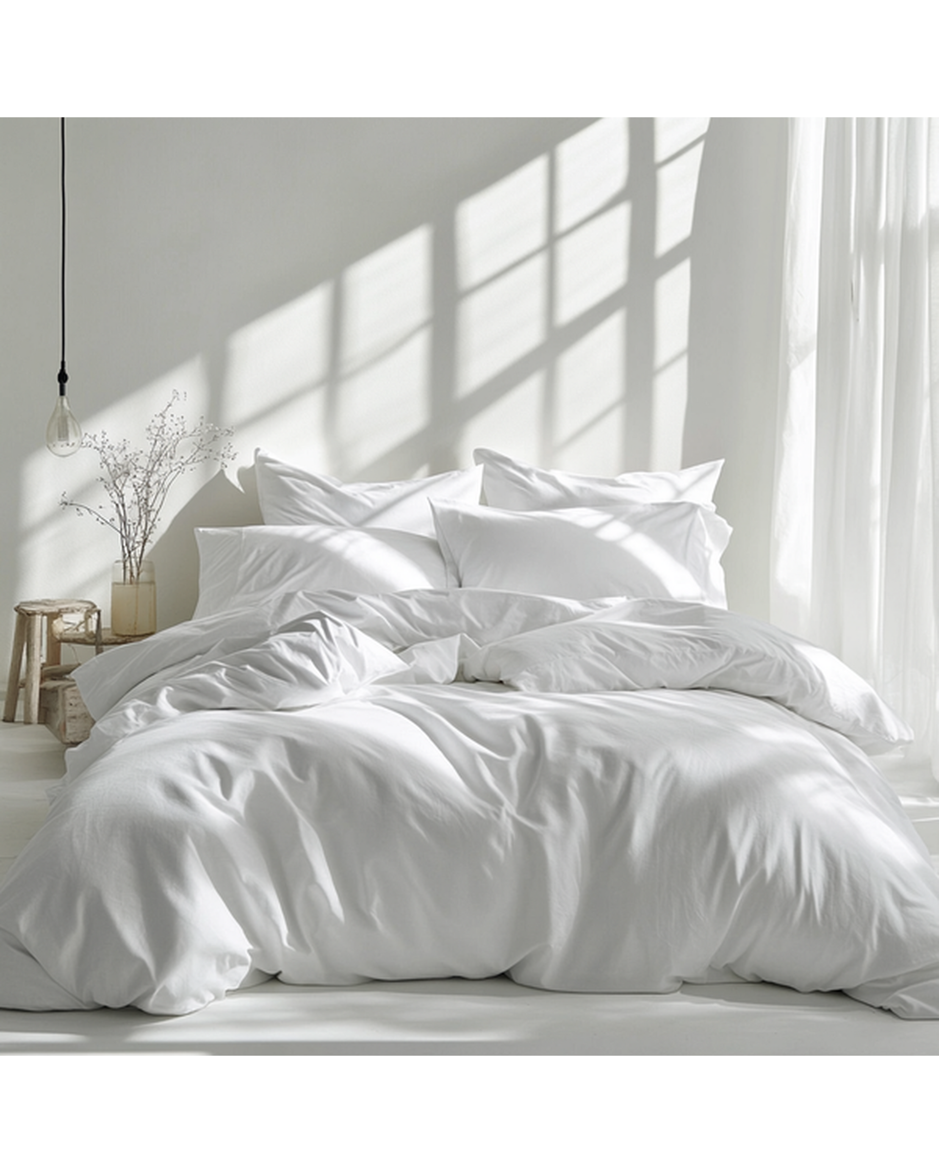 Amsons Quilt Cover Set - White