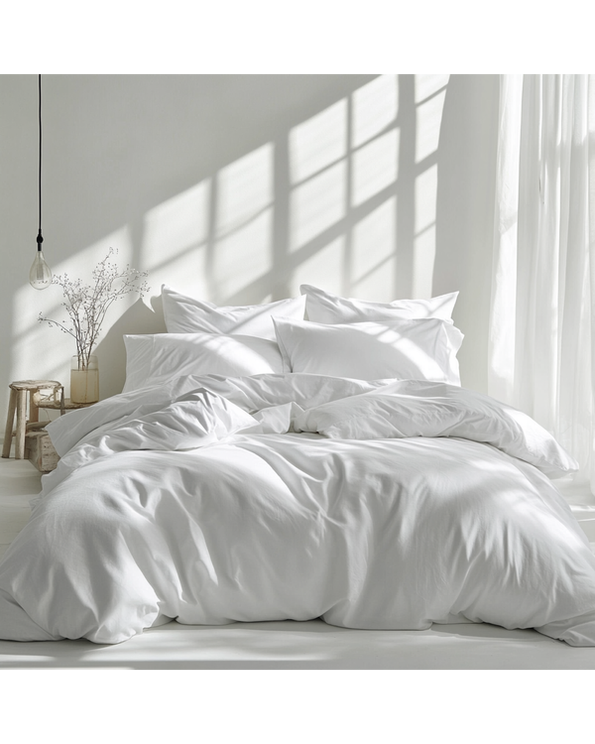 Amsons Quilt Cover Set - White