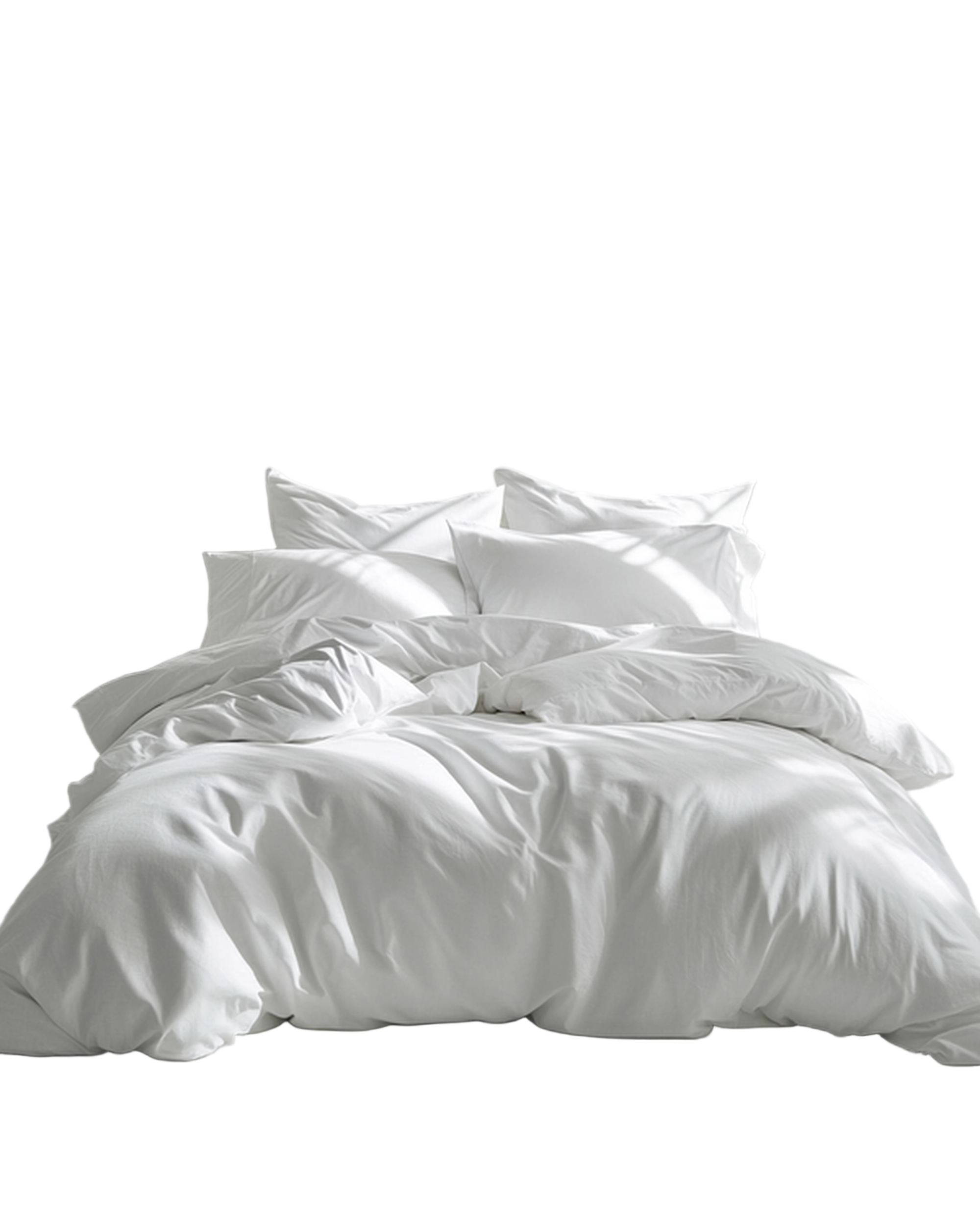 Amsons Quilt Cover Set with Extra Standard Pillow Covers - White Amsons