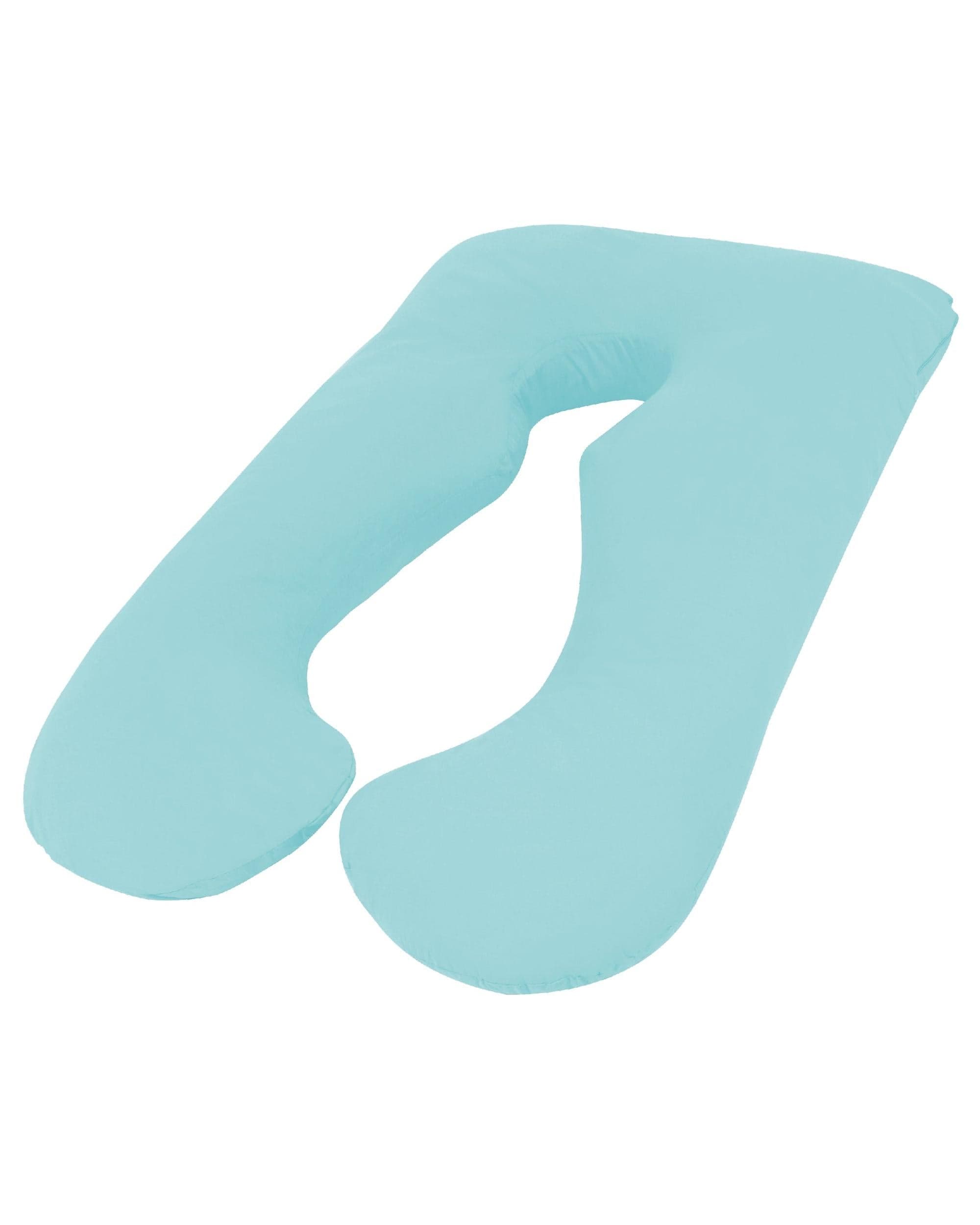 Woolcomfort Pillows/Cushions Woolcomfort Aus Made Maternity Pregnancy Nursing Sleeping Body Pillow Pillowcase Included Aquamarine