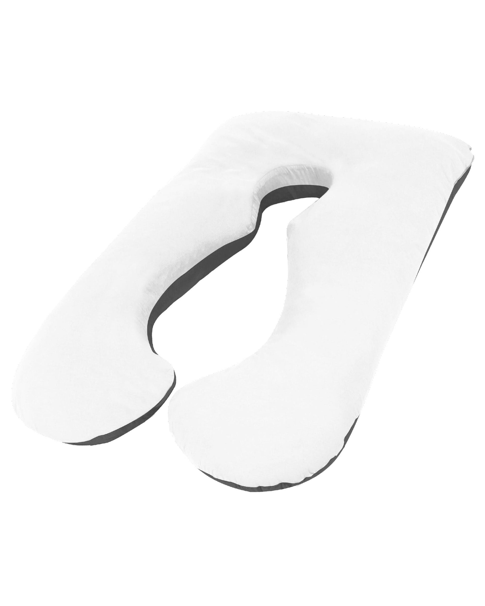 Woolcomfort Pillows/Cushions Woolcomfort Aus Made Maternity Pregnancy Nursing Sleeping Body Pillow Pillowcase Included Black x White