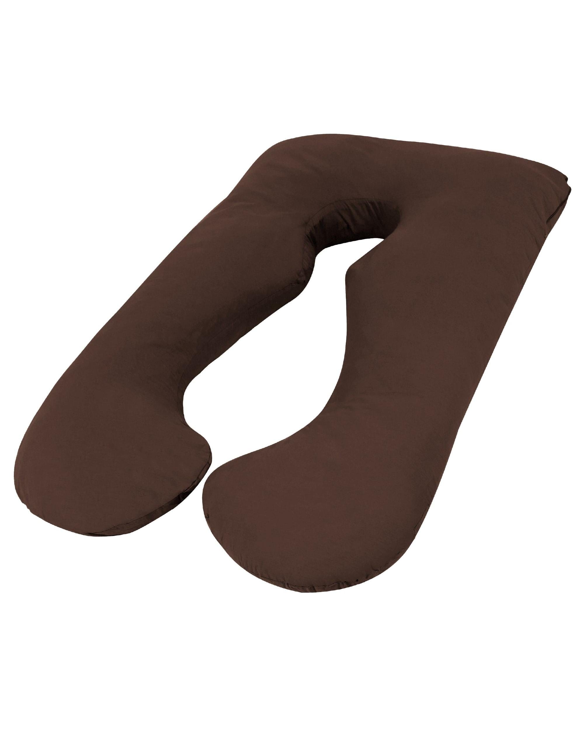 Woolcomfort Pillows/Cushions Woolcomfort Aus Made Maternity Pregnancy Nursing Sleeping Body Pillow Pillowcase Included Chocolate