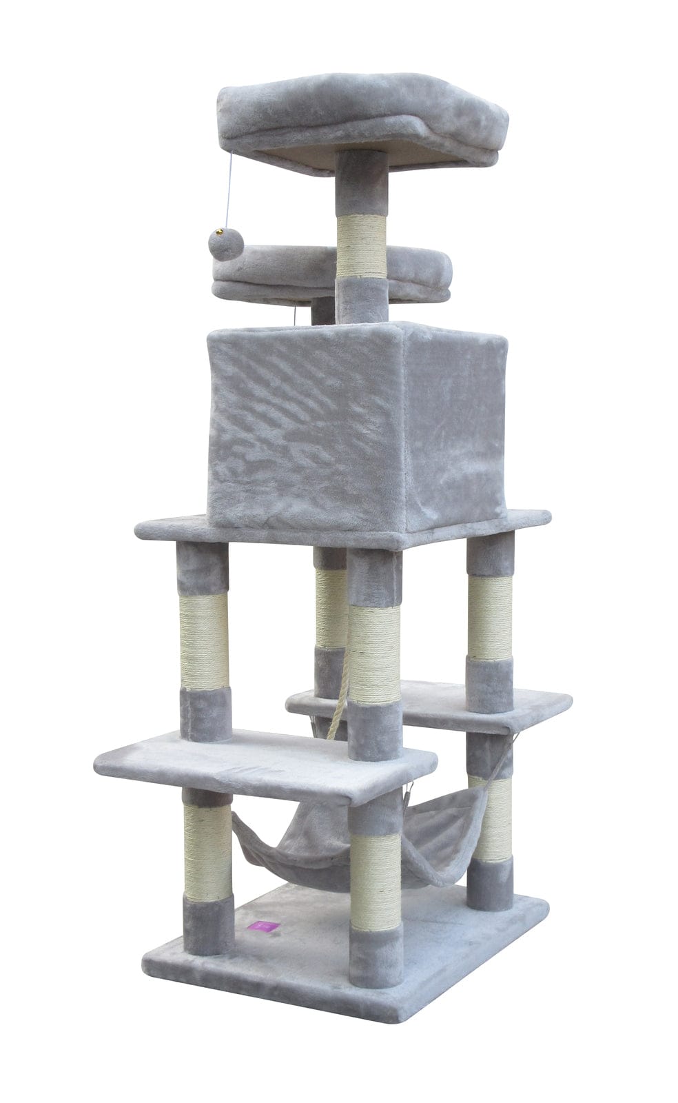 YES4PETS Cat Tower YES4PETS 145 cm Cat Scratching Post Tree Scratcher Pole-Little Grey