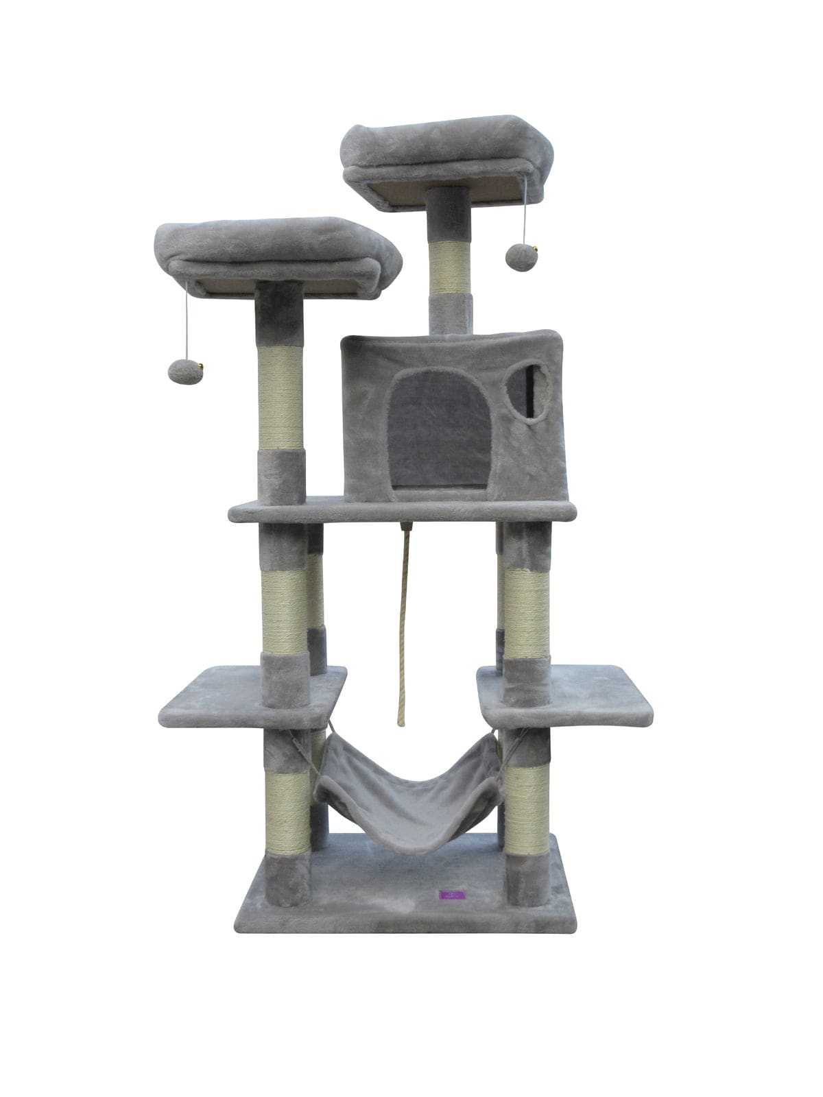 YES4PETS Cat Tower YES4PETS 145 cm Cat Scratching Post Tree Scratcher Pole-Little Grey