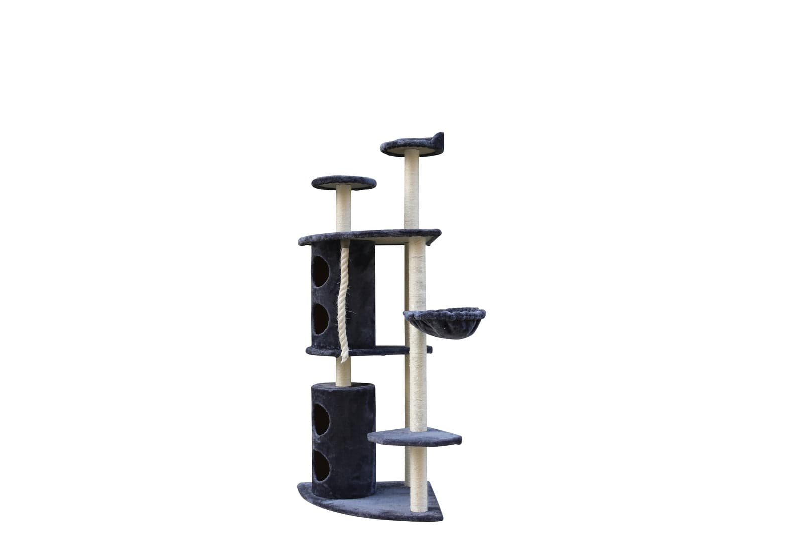 YES4PETS Cat Tower YES4PETS 170cm XL Multi Level Cat Scratching Post Tree Post Furniture House Tower - Grey