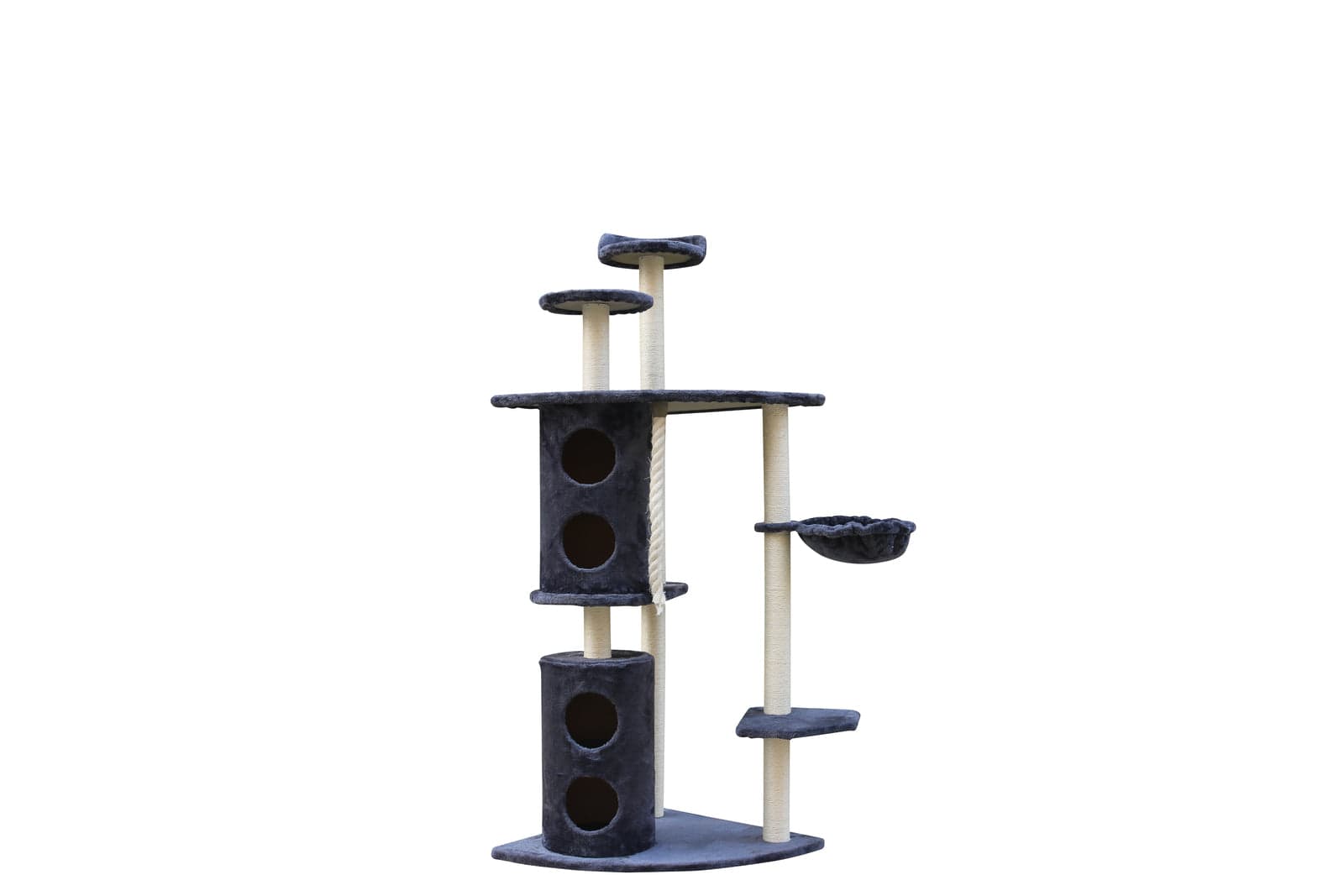 YES4PETS Cat Tower YES4PETS 170cm XL Multi Level Cat Scratching Post Tree Post Furniture House Tower - Grey