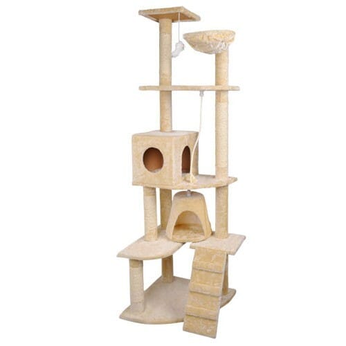 YES4PETS Cat Tower YES4PETS 193cm Cat Scratching Tree Post Sisal Pole Scratching Post Scratcher Tower Condo Beige