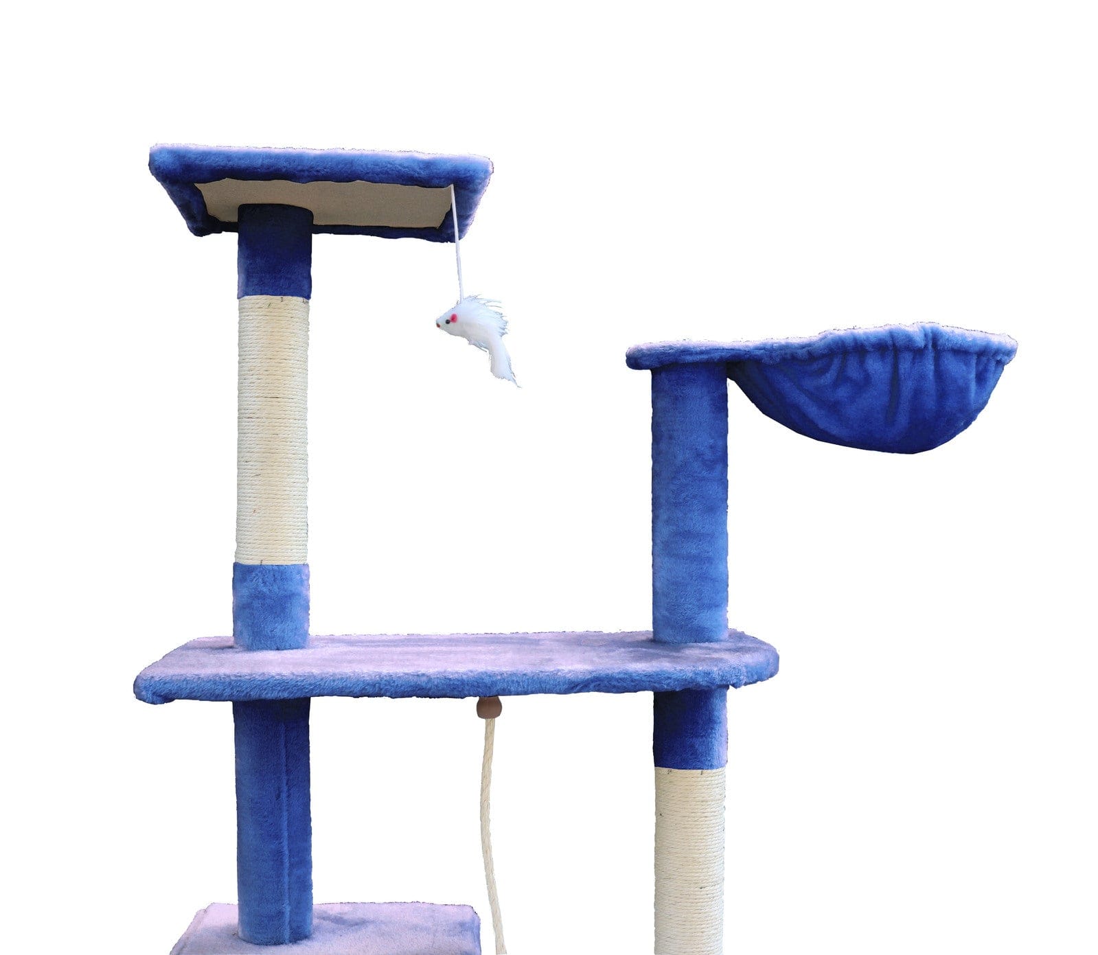 YES4PETS Cat Tower YES4PETS 193cm Cat Scratching Tree Post Sisal Pole Scratching Post Scratcher Tower Condo Blue