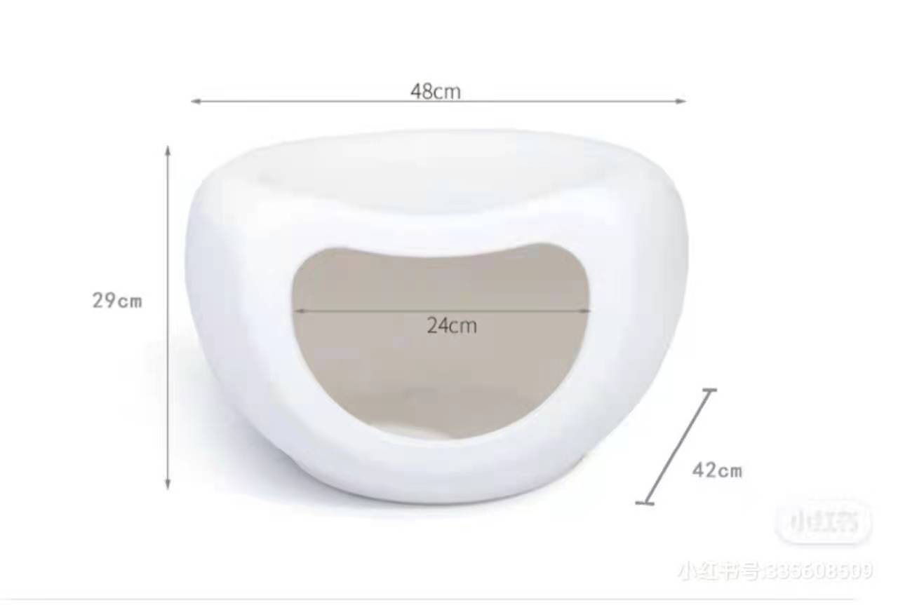 YES4PETS Cat Tower YES4PETS Cat Kitten Bed Cave Small Dog House Kennel Plastic Pet Pod Bedding Igloo White