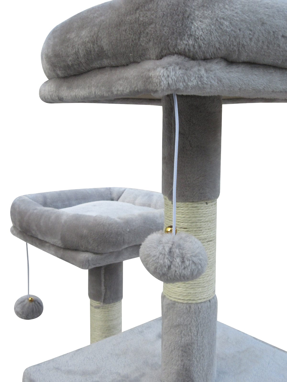YES4PETS Cat Tower YES4PETS Large Cat Scratching Post Tree Scratcher Pole-Little Grey
