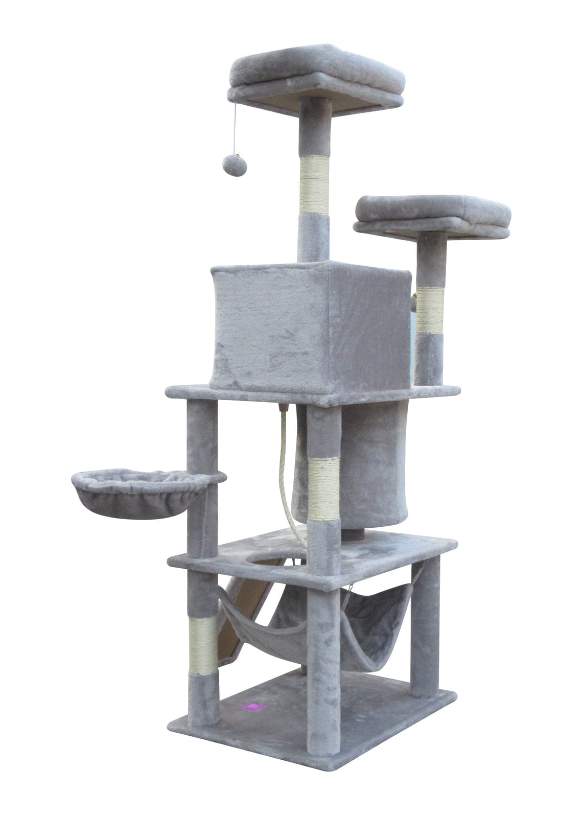 YES4PETS Cat Tower YES4PETS Large Cat Scratching Post Tree Scratcher Pole-Little Grey