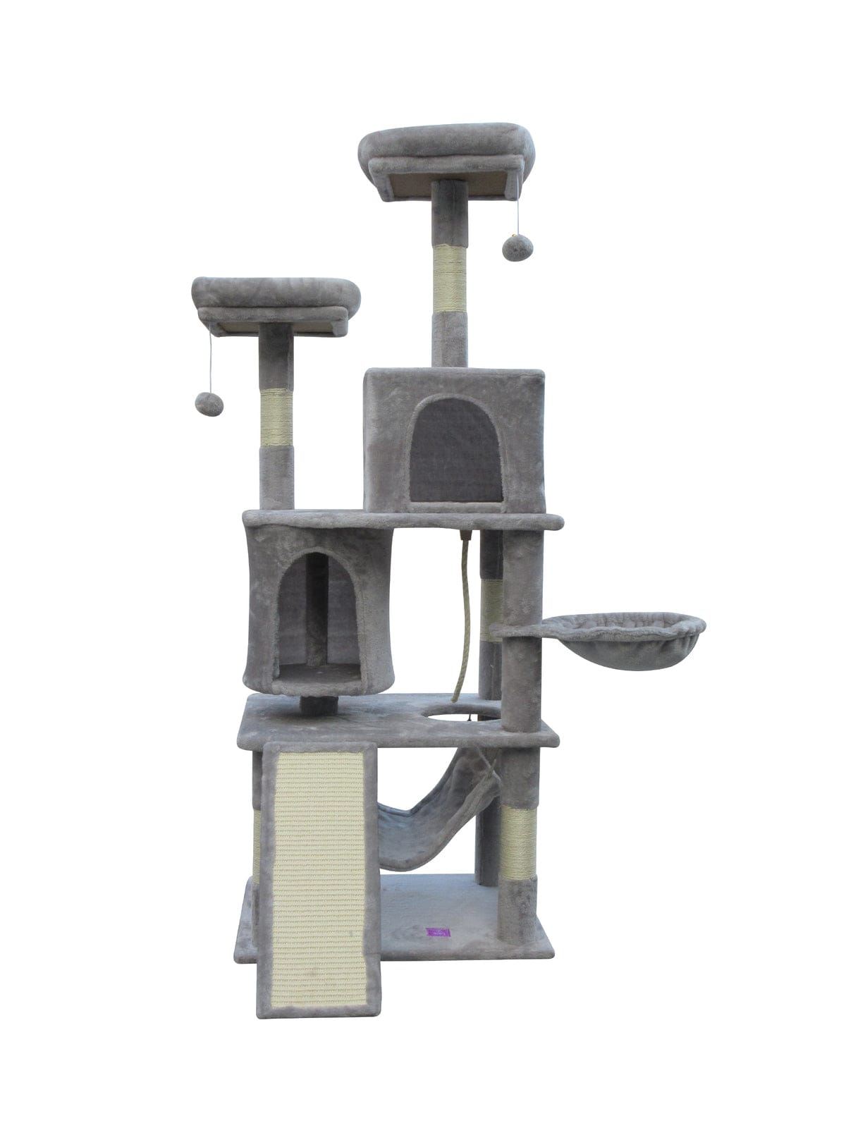 YES4PETS Cat Tower YES4PETS Large Cat Scratching Post Tree Scratcher Pole-Little Grey