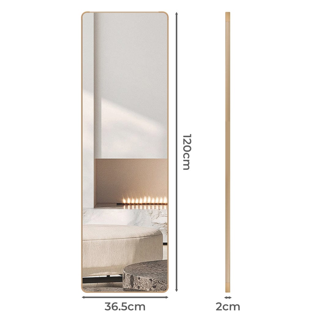 Yezi Mirror Yezi 120cm Wall Mounted Full Length Mirror Door Hanging