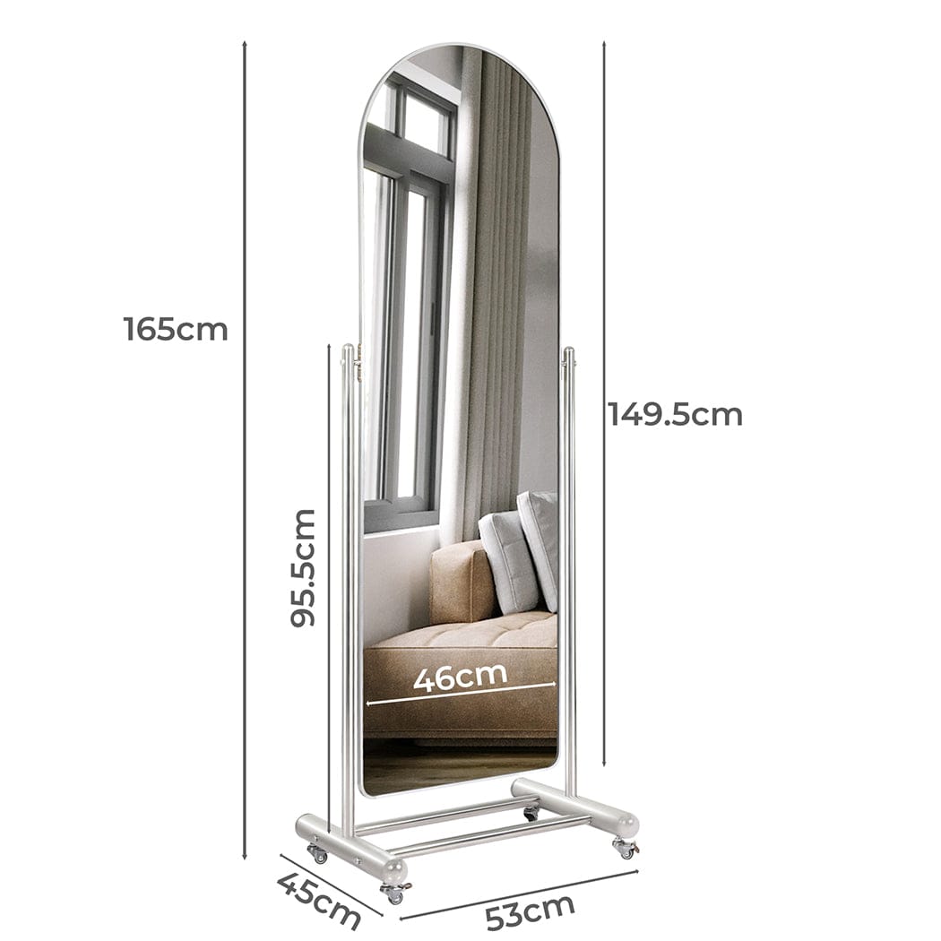 Yezi Mirror Yezi 165CM Movable Arch Full Length Mirror