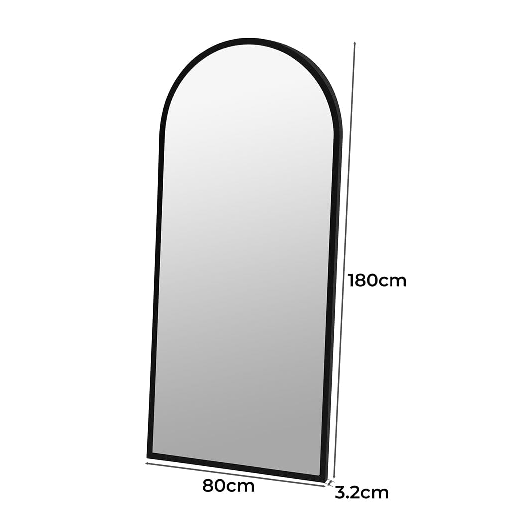 Yezi Mirror Yezi Floor Mirror Full length Mirrors 1.8M Black