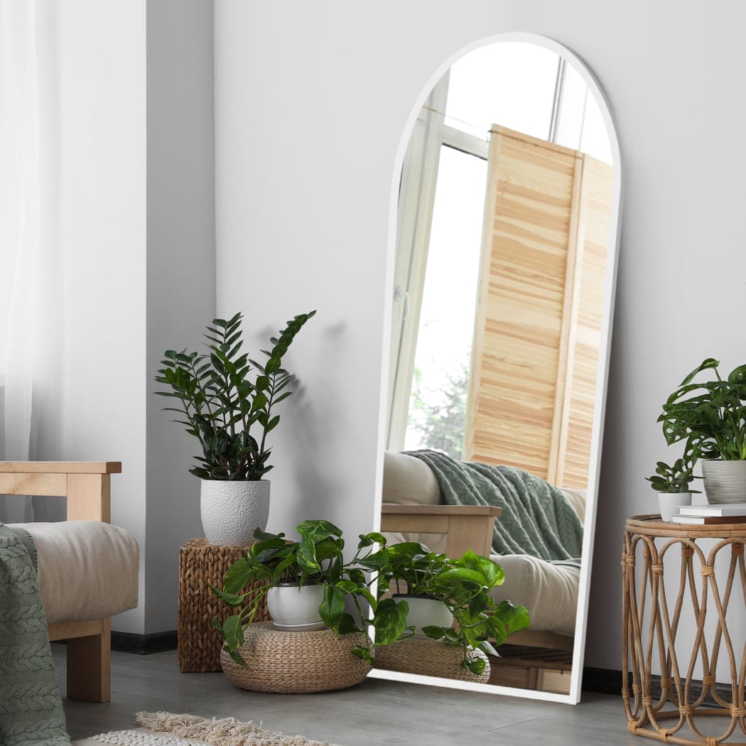Yezi Mirror Yezi Floor Mirror Full Length Mirrors 1.8M White