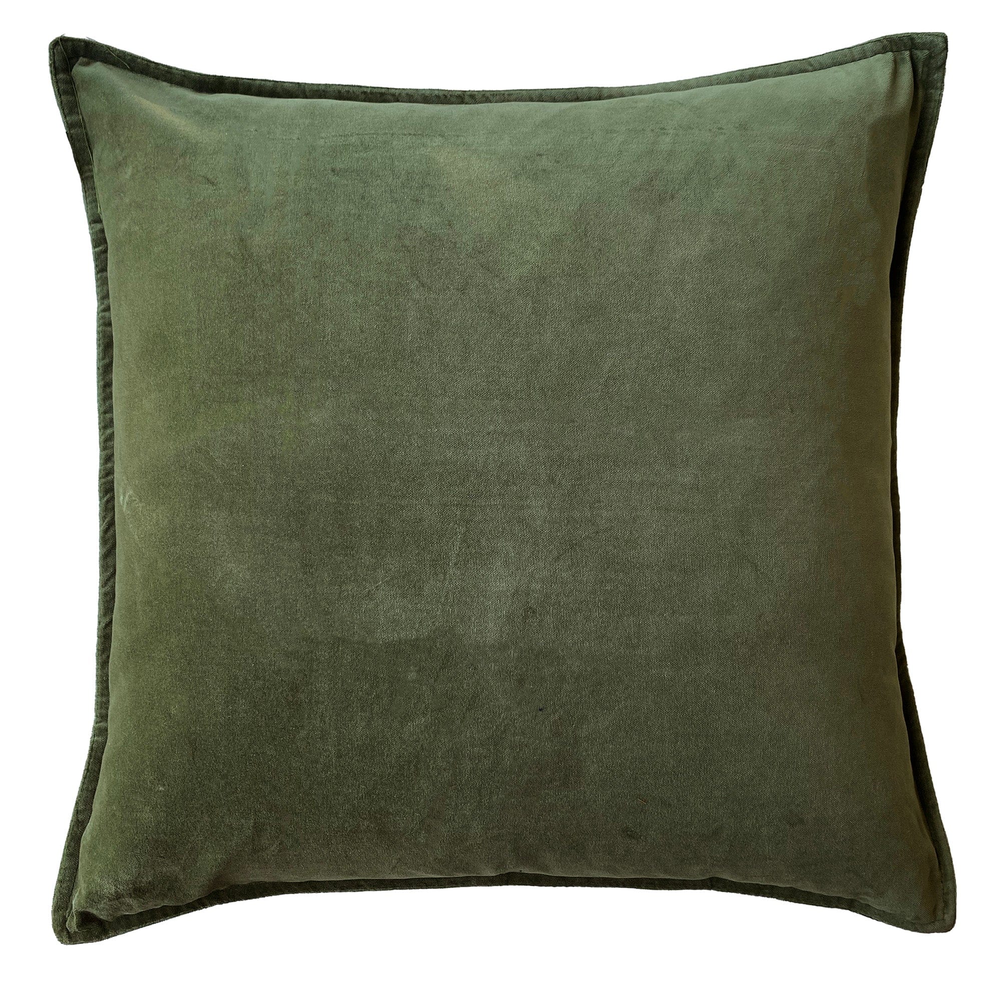 ZAAB Cushion OLIVE ZAAB | LUDO BLACK 50X50CM COTTON VELVET INDOOR CUSHION