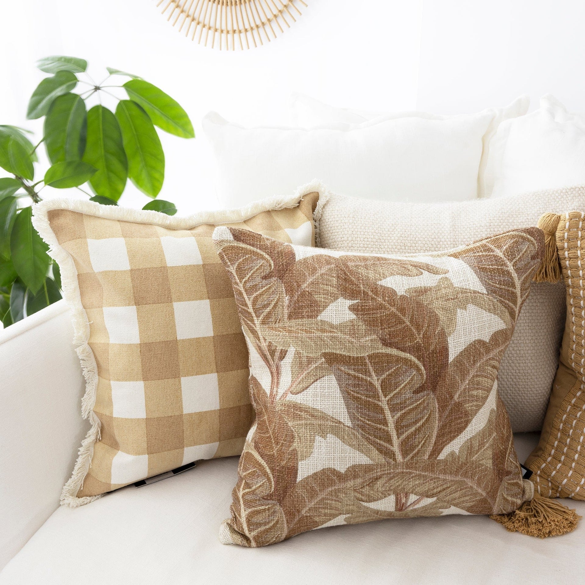 ZAAB Cushion ZAAB |DARIA 50X50CM CHUNKY SLUB DOUBLE SIDE INDOOR CUSHION