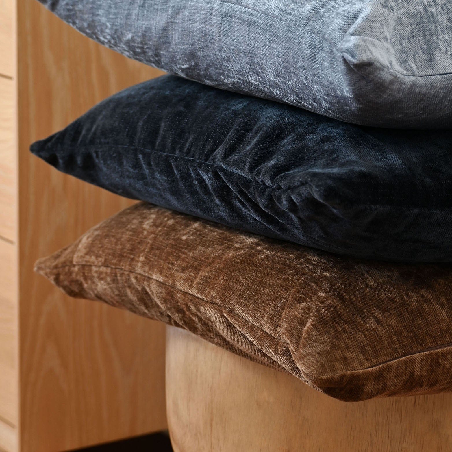 ZAAB Cushion ZAAB | MINSK BLUE 55X55CM CHENILLE INDOOR CUSHION