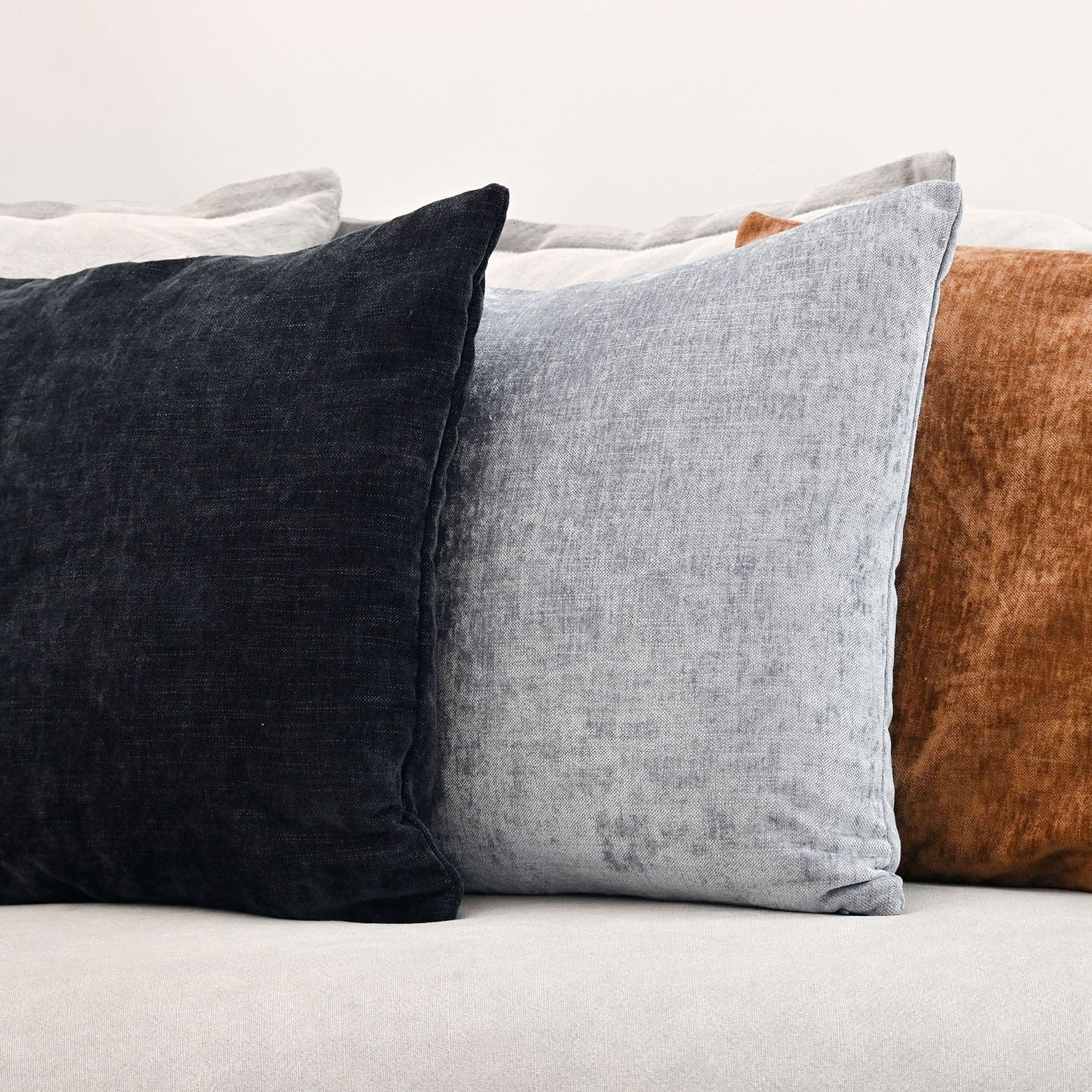 ZAAB Cushion ZAAB | MINSK BLUE 55X55CM CHENILLE INDOOR CUSHION