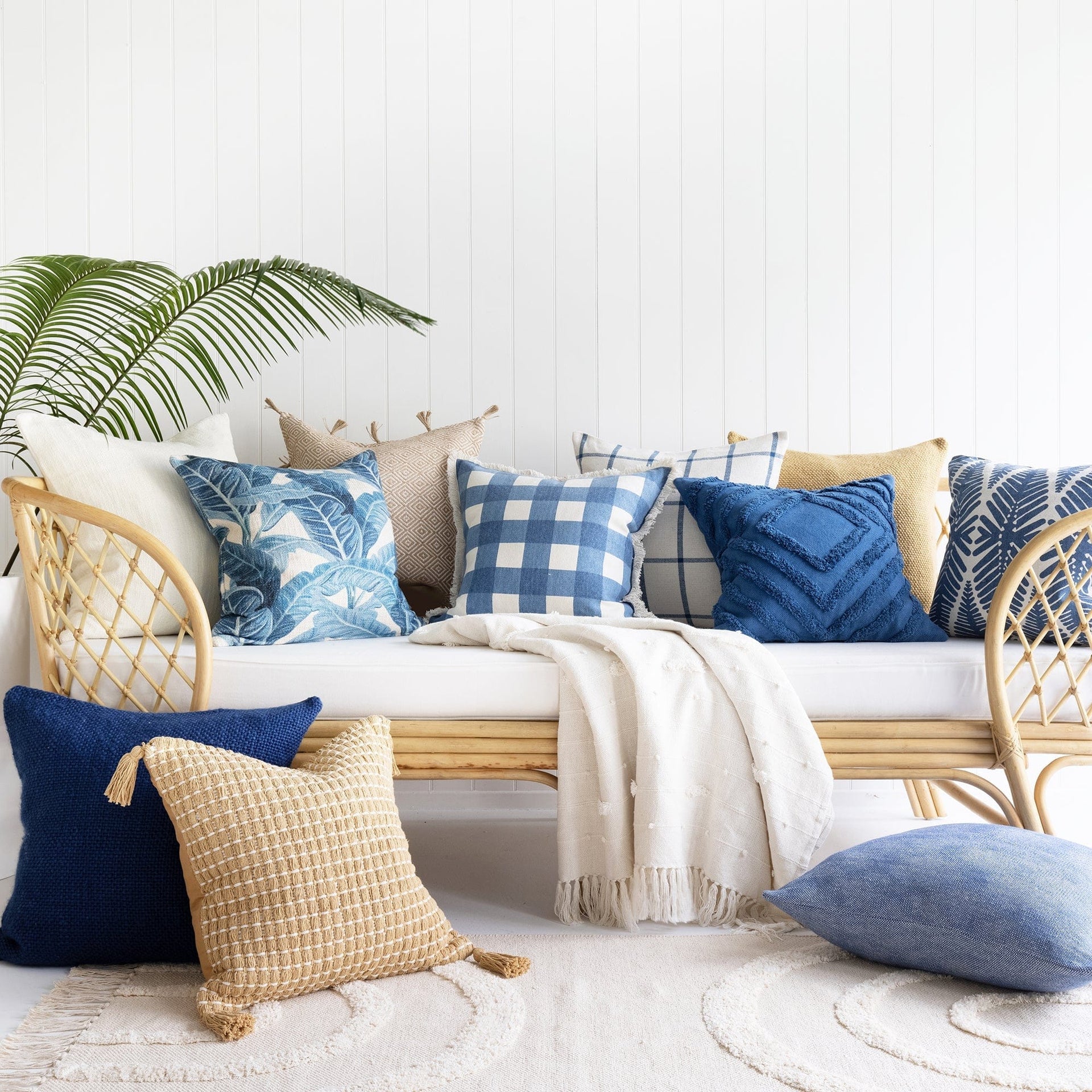 ZAAB Cushion ZAAB | OSAKA 50X50 TUFTED SINGLE SIDED RECYCLED COTTON INDOOR CUSHION