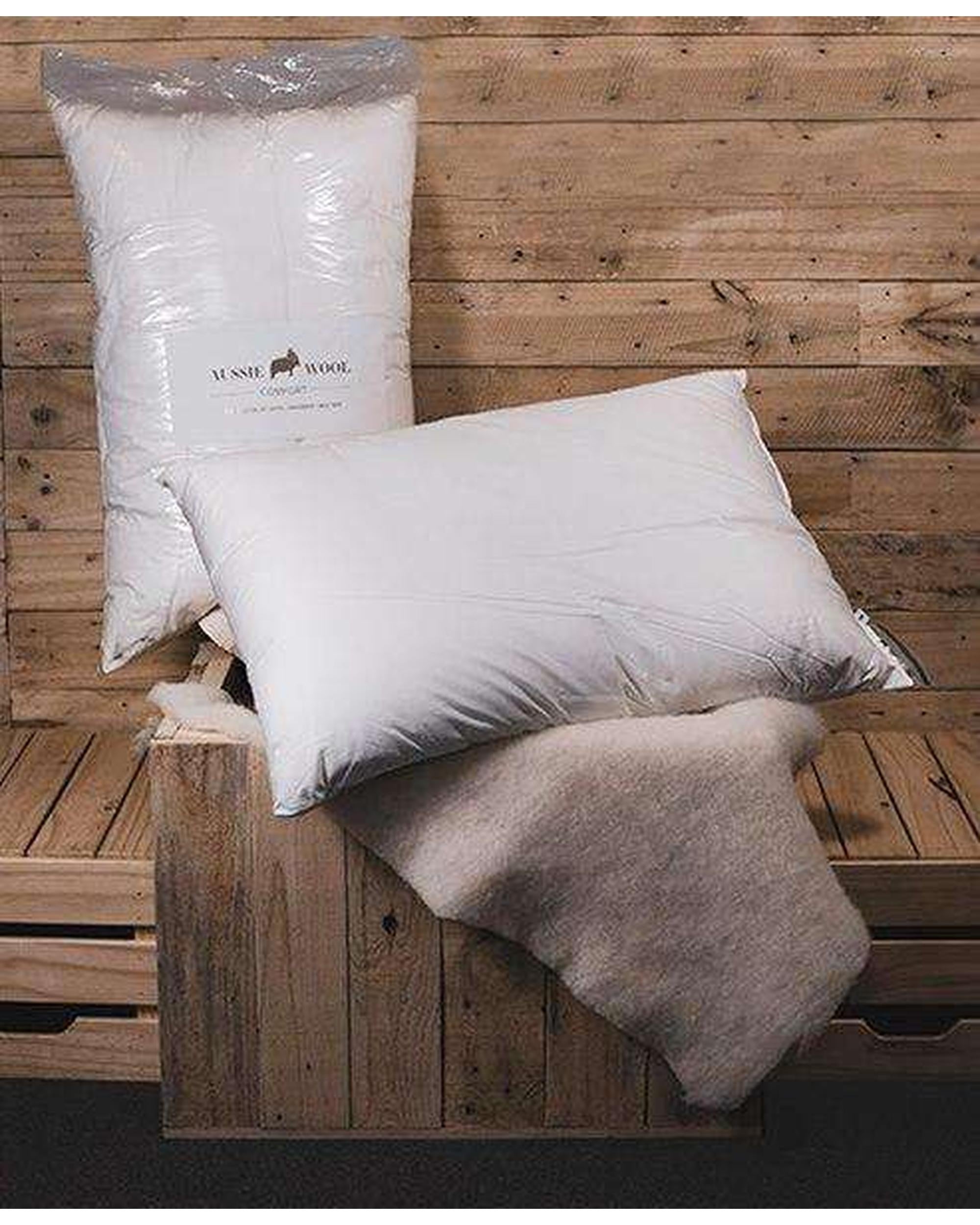 Aussie Wool Comfort 100% Wool Standard Size Pillow Aussie Wool Comfort