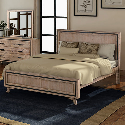 Seashore Silver Brush Acacia Queen Bed Frame Melbournians Furniture