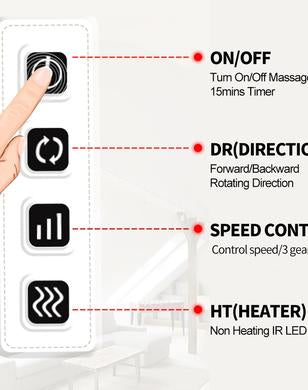 ELECTRIC KNEADING BODY MASSAGER BLACK Soga