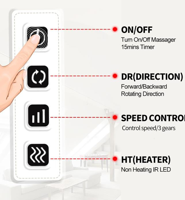 ELECTRIC KNEADING BODY MASSAGER BLUE Soga