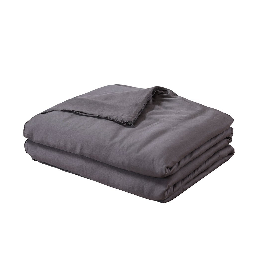 9KG Weighted Blanket Promote Deep Sleep Anti Anxiety Double Dark Grey Dreamz