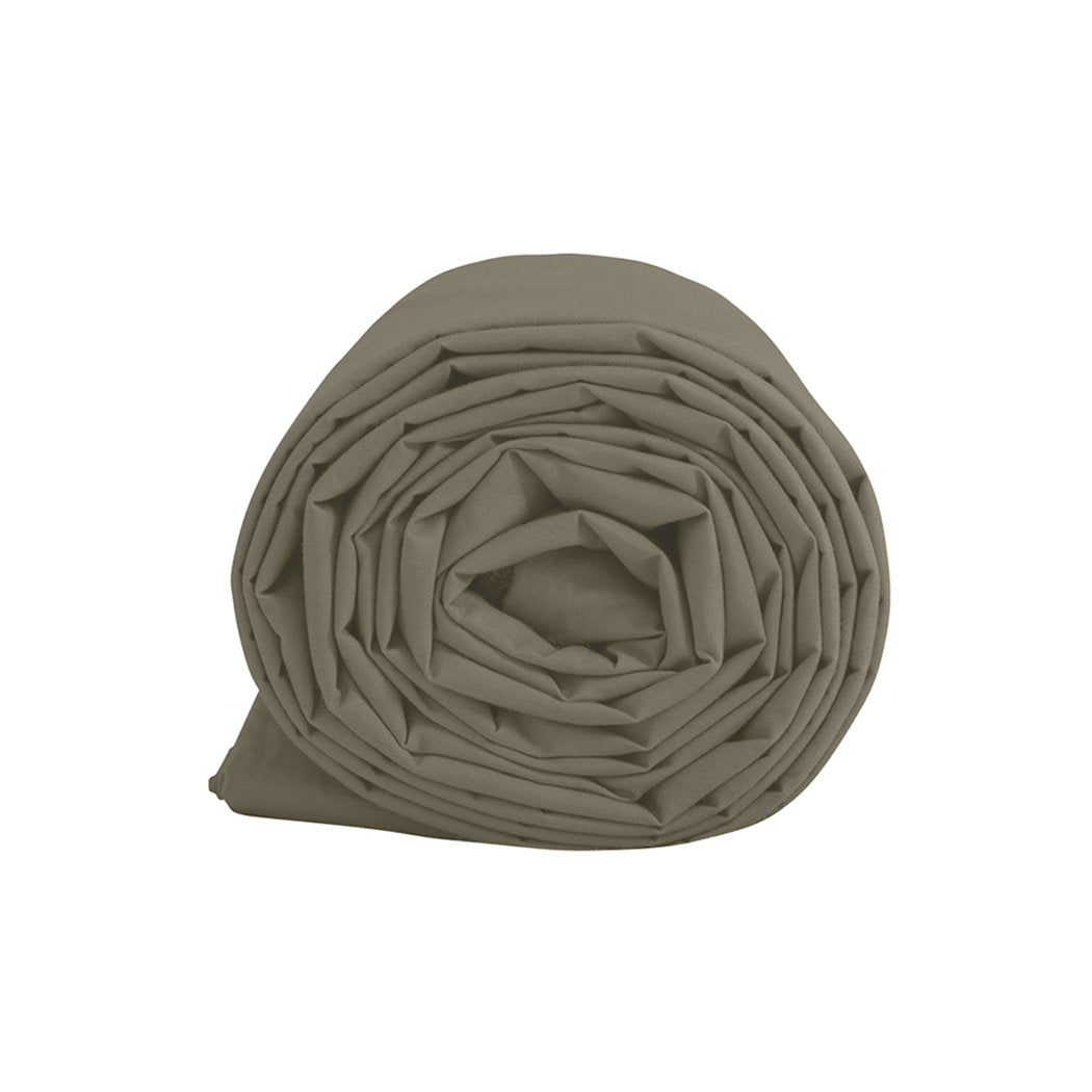 Weighted Blanket 10KG Heavy Gravity Deep Relax Adults Cotton Cover Brown Dreamz