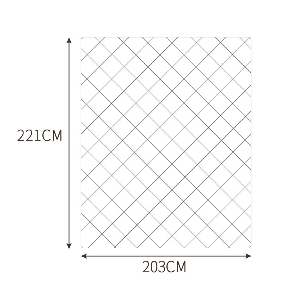 Weighted Blanket 10KG Heavy Gravity Deep Relax Adults Cotton Cover Grey Dreamz