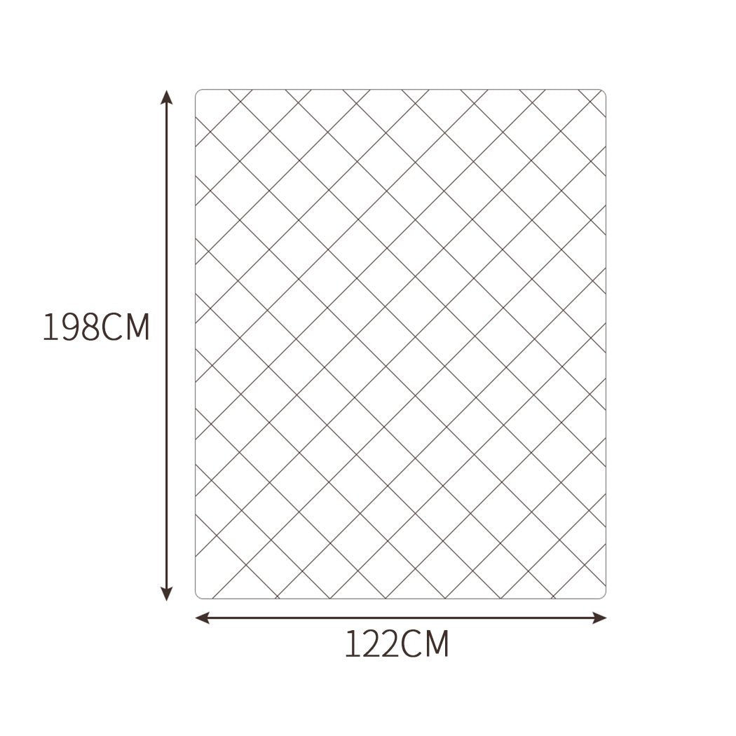 5KG Weighted Blanket Promote Deep Sleep Anti Anxiety Single Dark Grey Dreamz